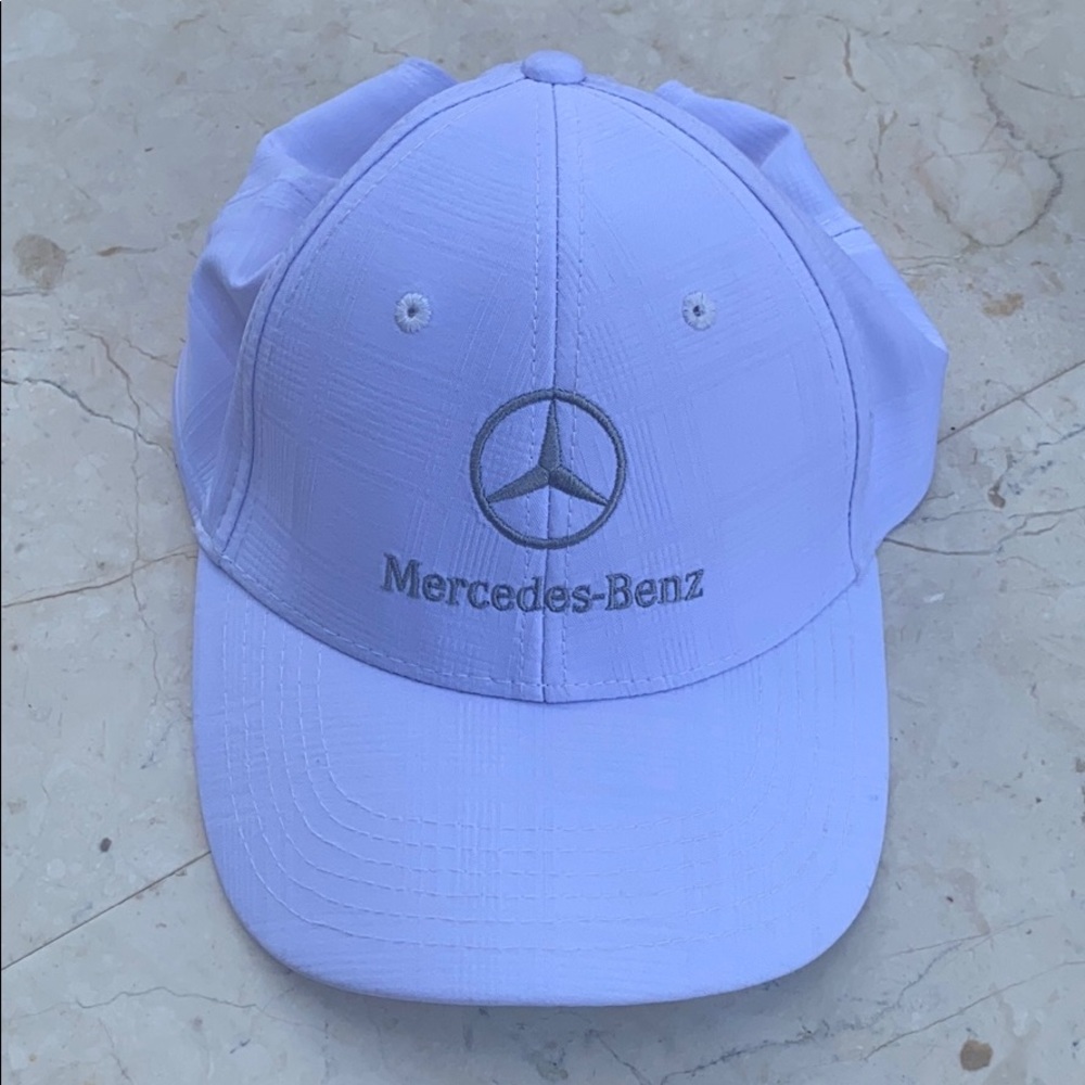 Mercedes Benz White Grey Unisex Hat Cap